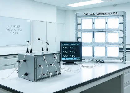 LED driver thermal test